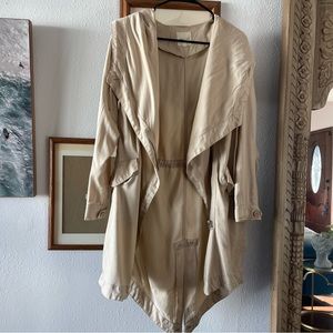 Light brown trench coat from urban outfitters